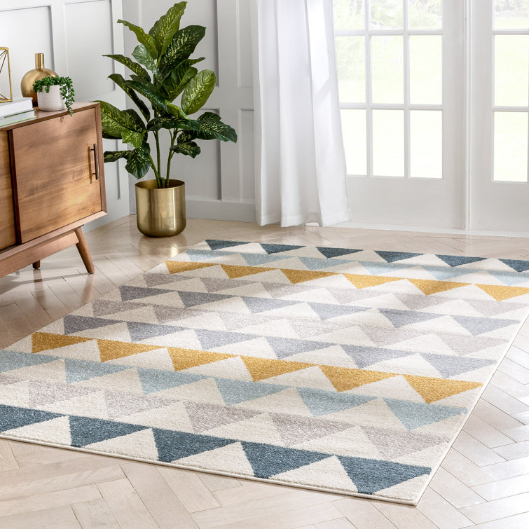 Well Woven Mystic Ivory/Blue Rug & Reviews Wayfair.co.uk